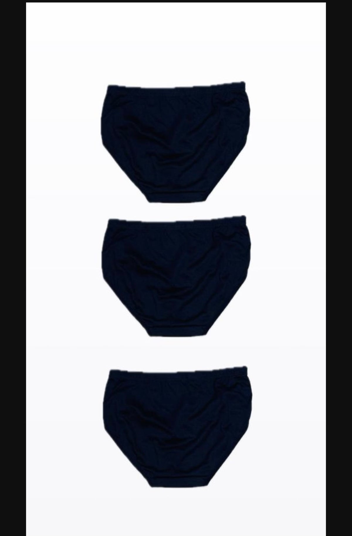 Premium Cotton Briefs Pack of 3 Black