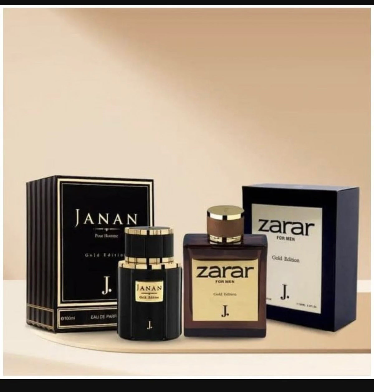 Janan & Zarar Gold Edition Perfume Set for Men Unisex Citrus 100ml