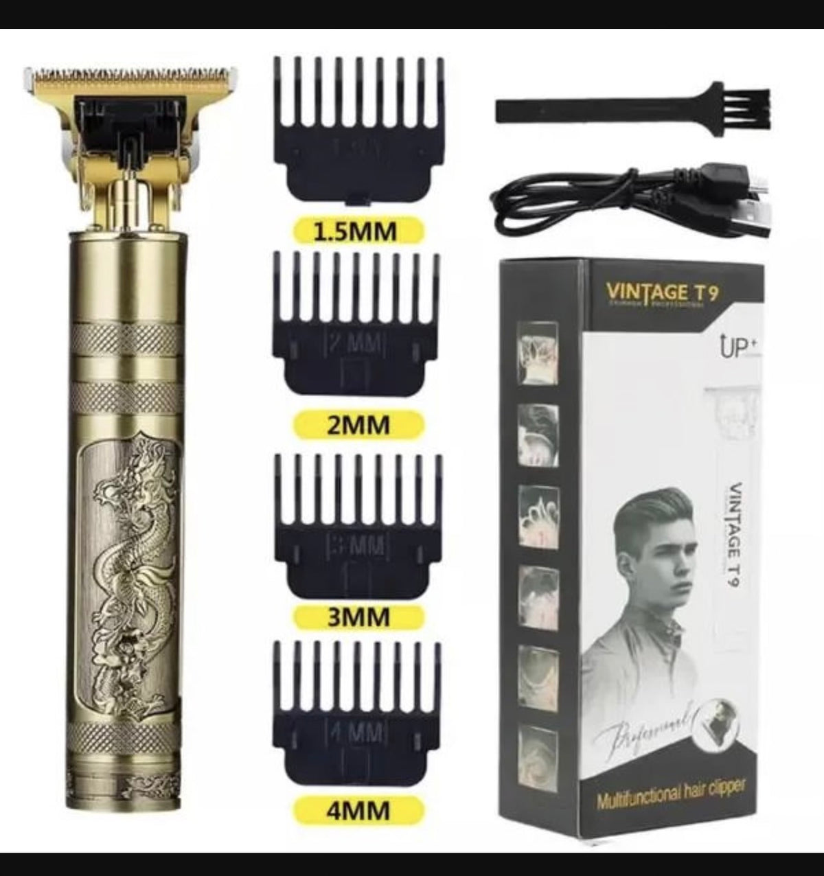 Men's Wet Dry Hair Trimmer with Dragon Design