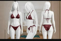 Silk Plain Comfortable And Lightweight Bikini Set / Swimwear For Girls / Bra & Panty