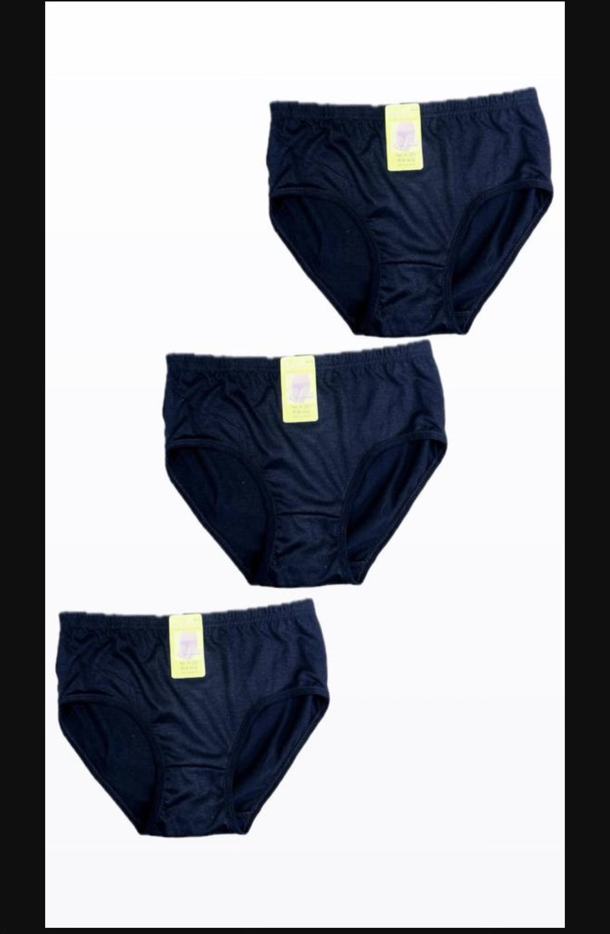 Premium Cotton Briefs Pack of 3 Black