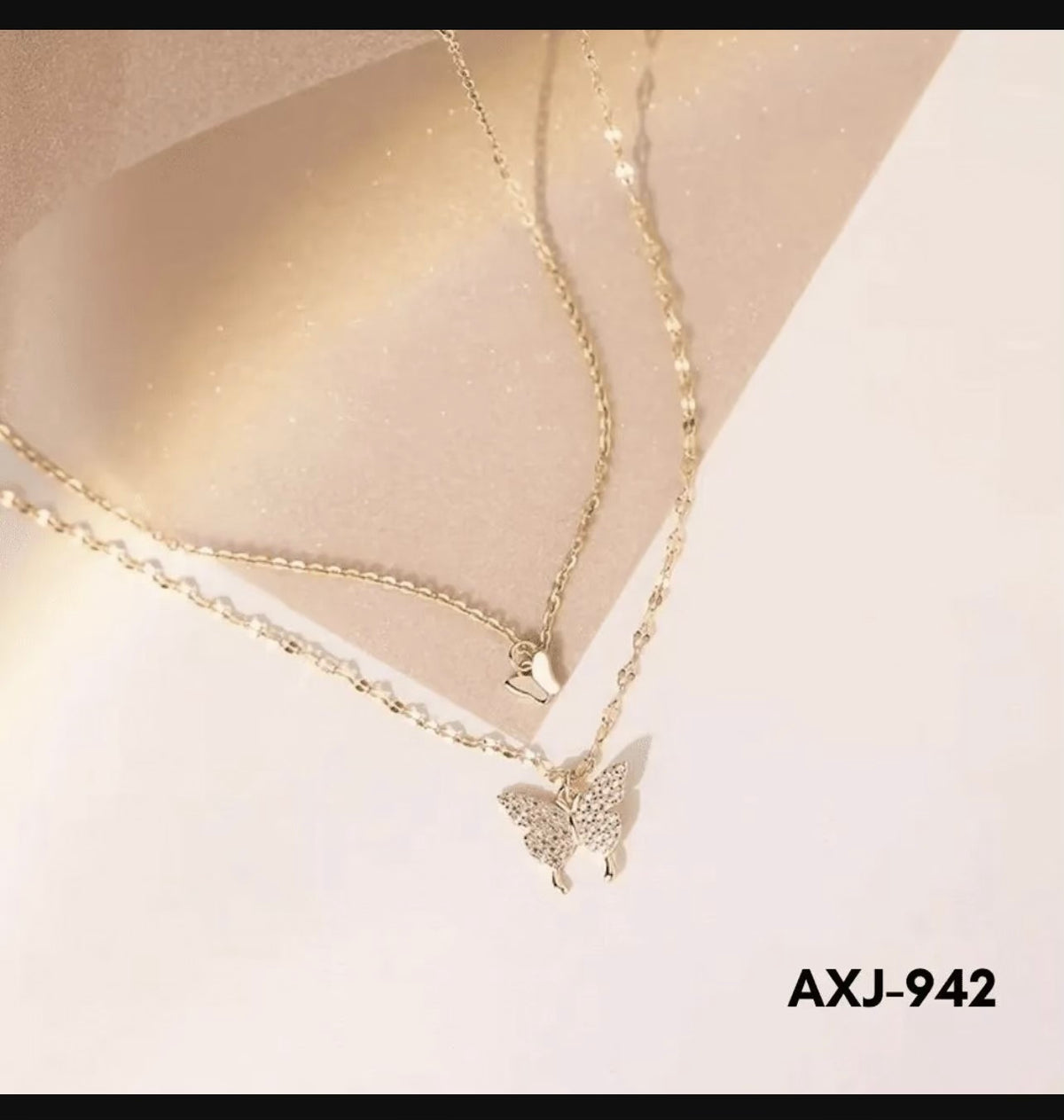 Silver Butterfly Necklace for Women