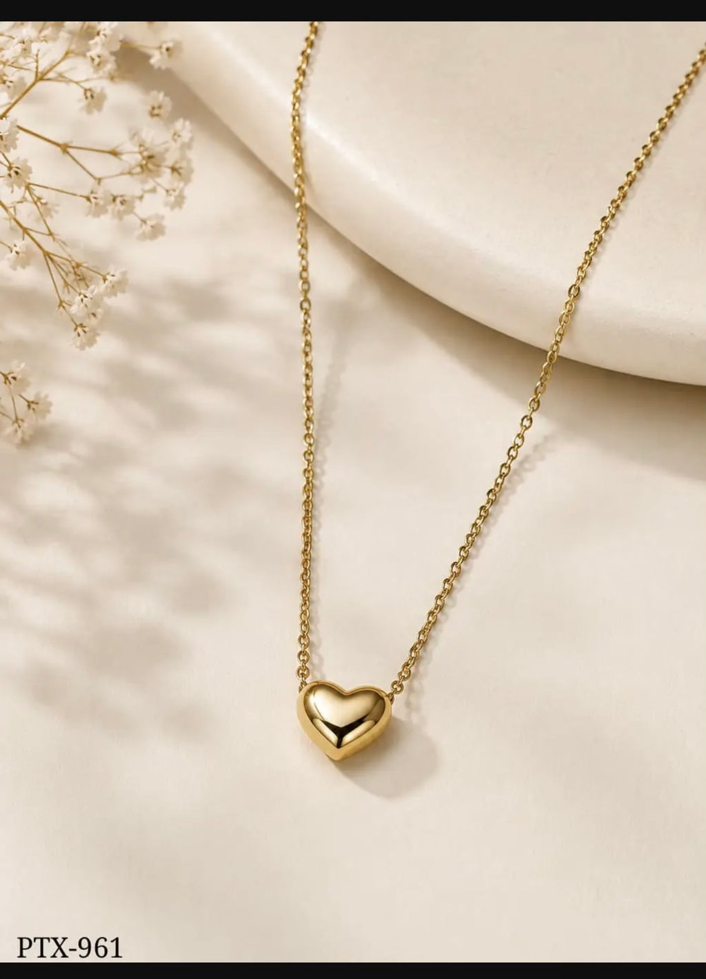 Heart Shape Trending Korean Necklace Pendent PTX-961