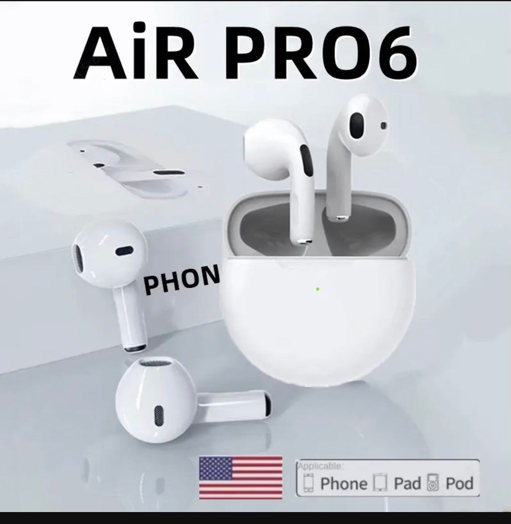 Pro 6 Wireless Earbuds + Charging Case