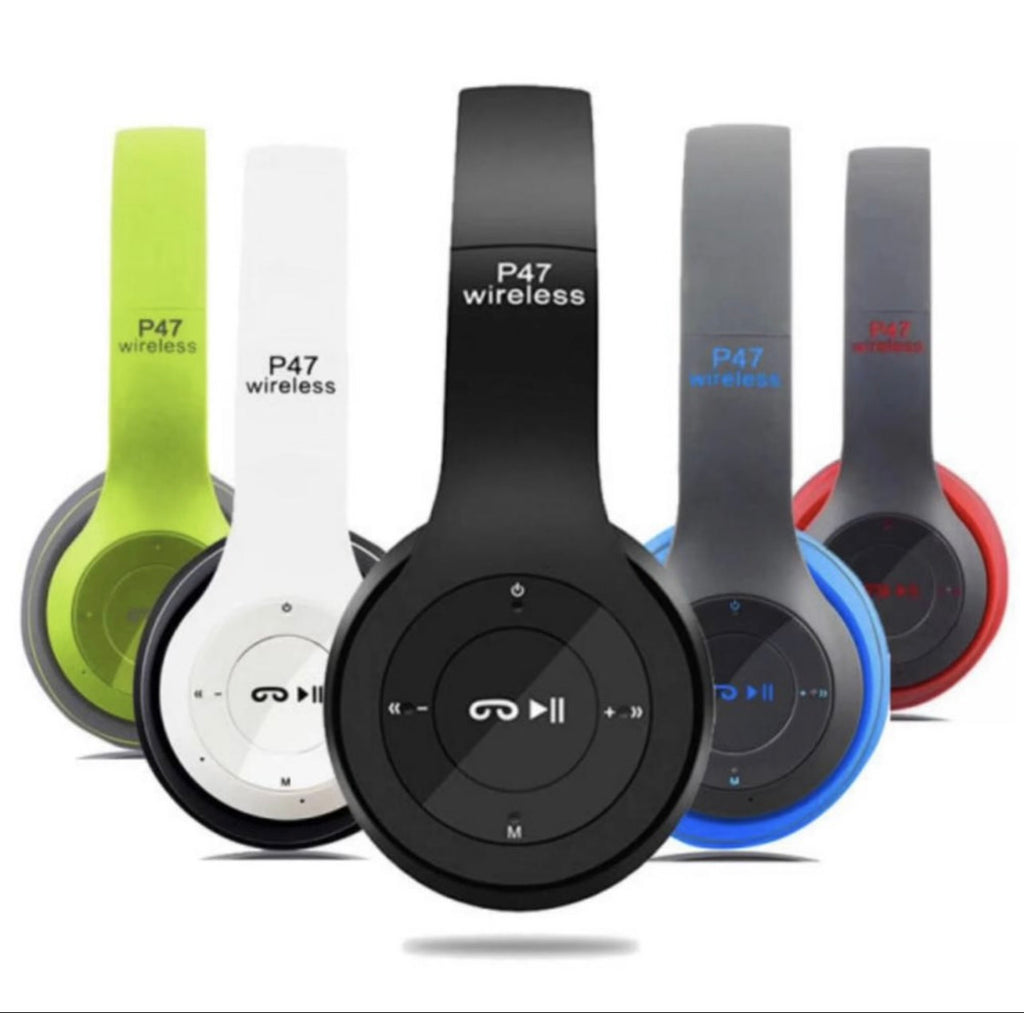 Wireless Stereo Headphones Bluetooth 4.2-5.0 Black White
Green Blue Red