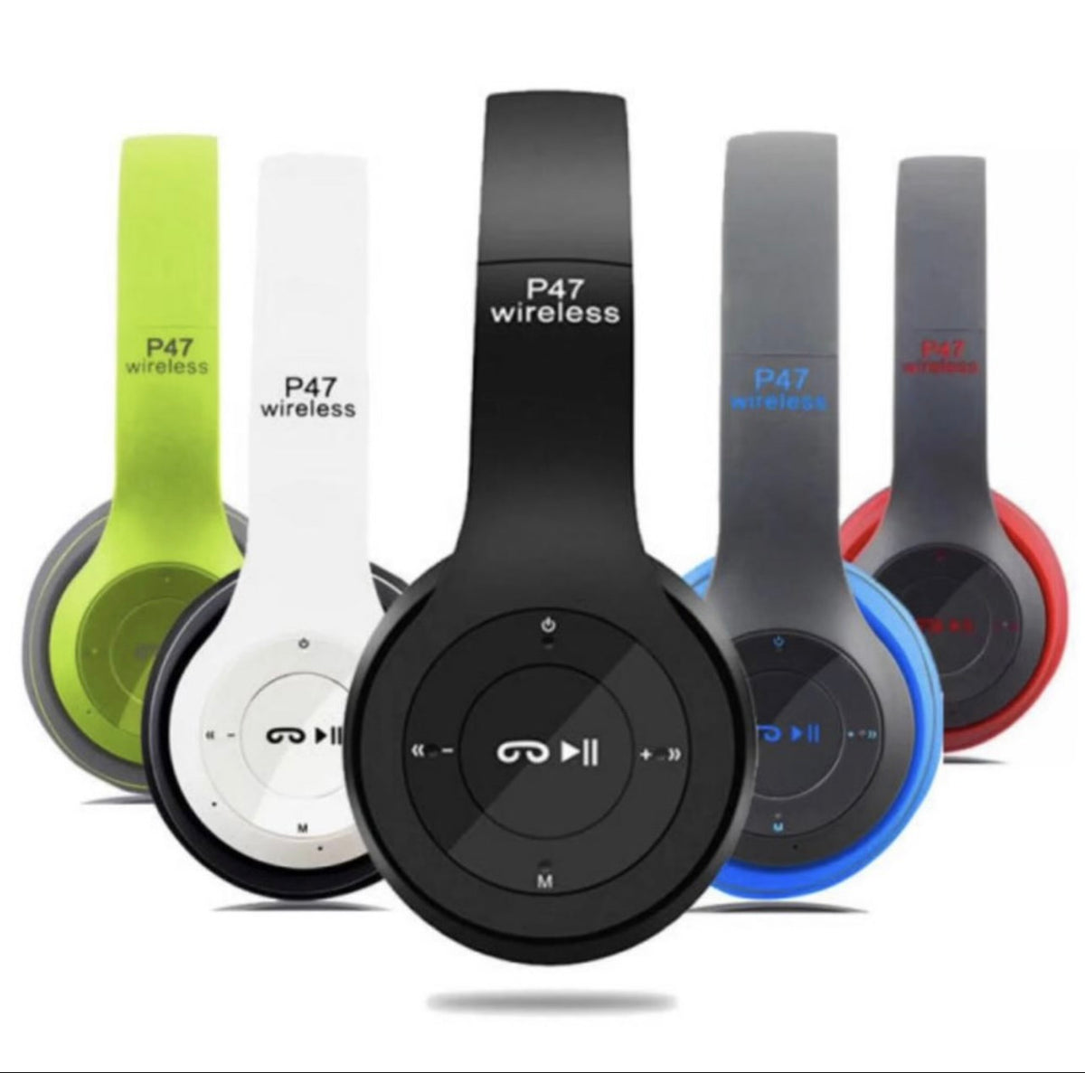 Wireless Stereo Headphones Bluetooth 4.2-5.0 Black White
Green Blue Red