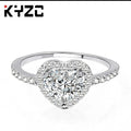 Heart-Shaped Love Ring Zircon Female Fashion Jewelry