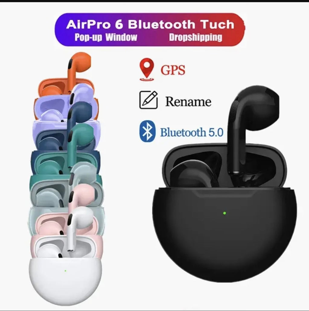 Pro 6 Wireless Earbuds + Charging Case