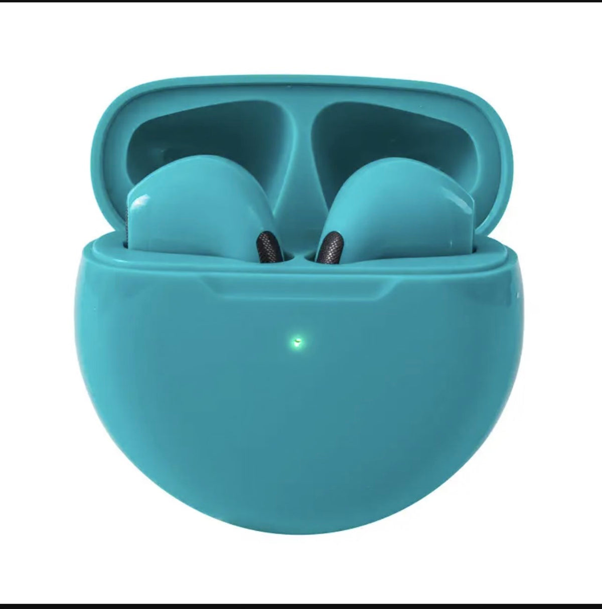 Pro 6 Hi-Fi Wireless Airbuds 5.0 Bluetooth Earphone Slim small size with Charging Case White