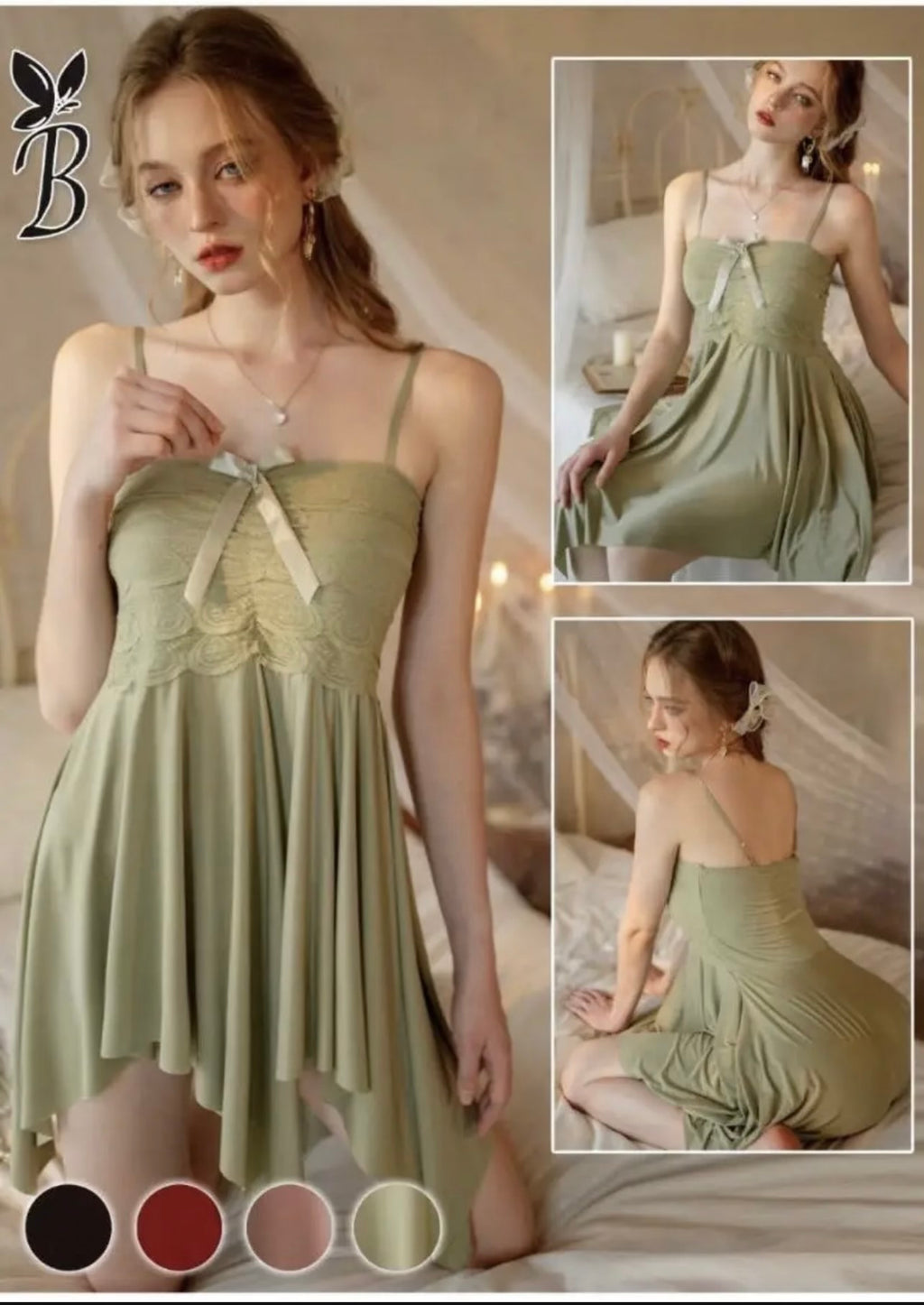 Silk Lace Comfortable And Lightweight Nightwear Set