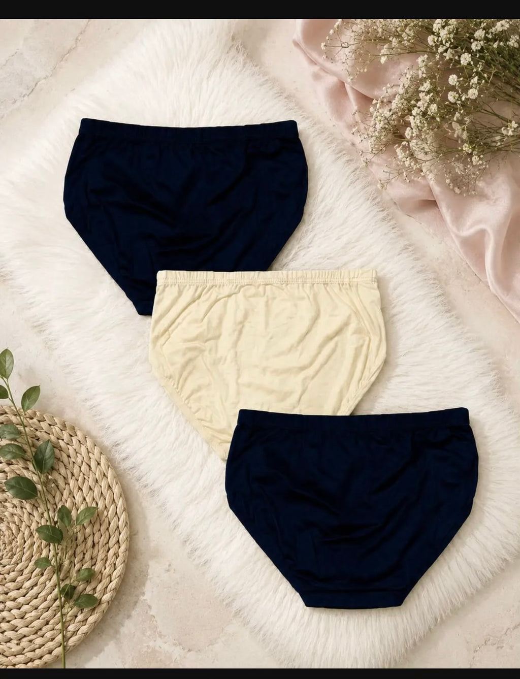 Cotton Plain Comfortable And Breathable Plain Panties premium quality