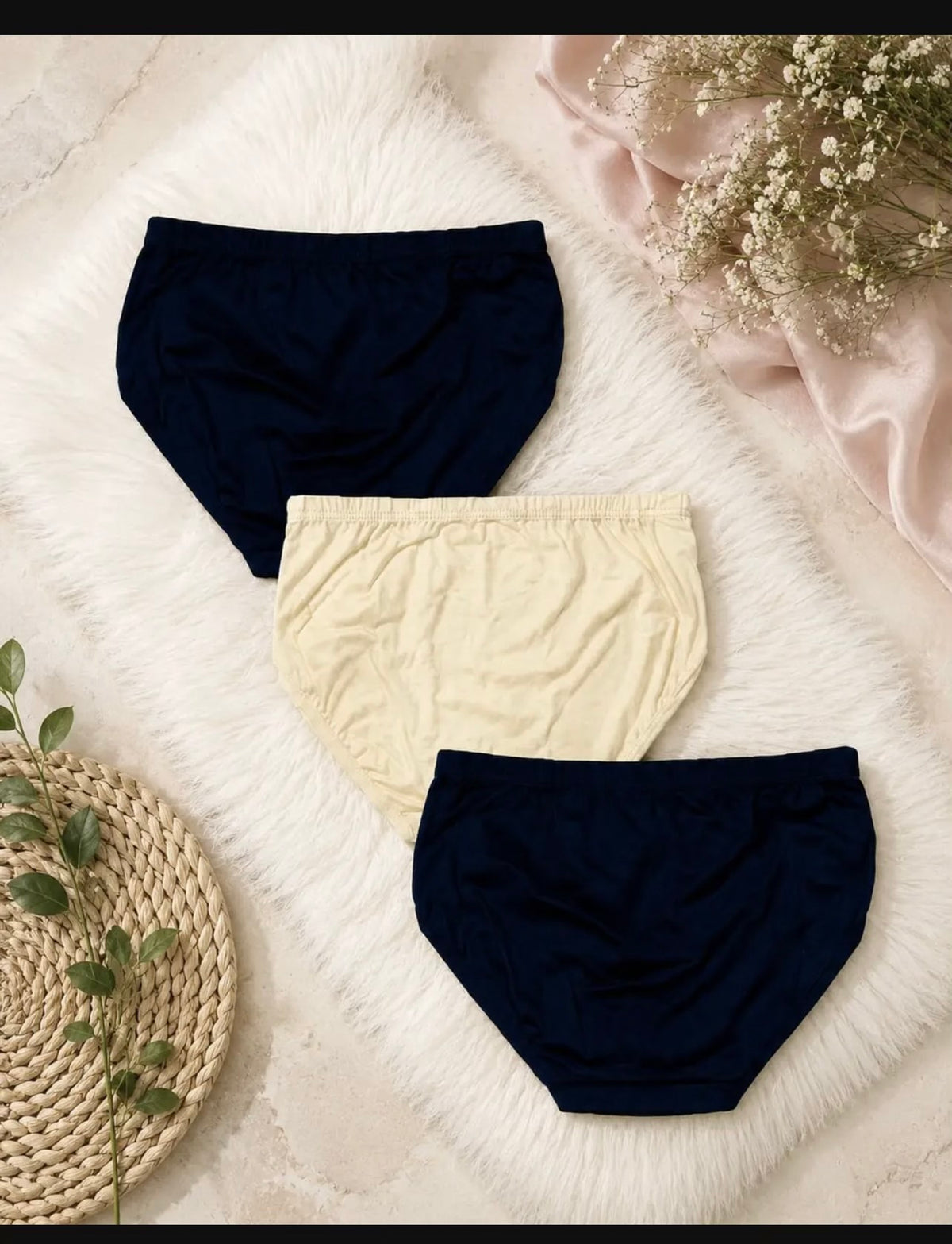 Cotton Plain Comfortable And Breathable Plain Panties premium quality