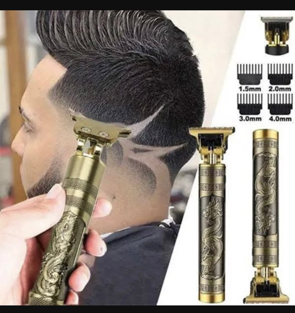 Men's Wet Dry Hair Trimmer with Dragon Design