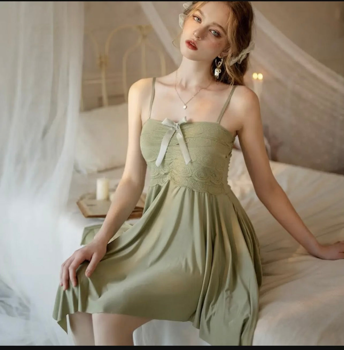 Silk Lace Comfortable And Lightweight Nightwear Set