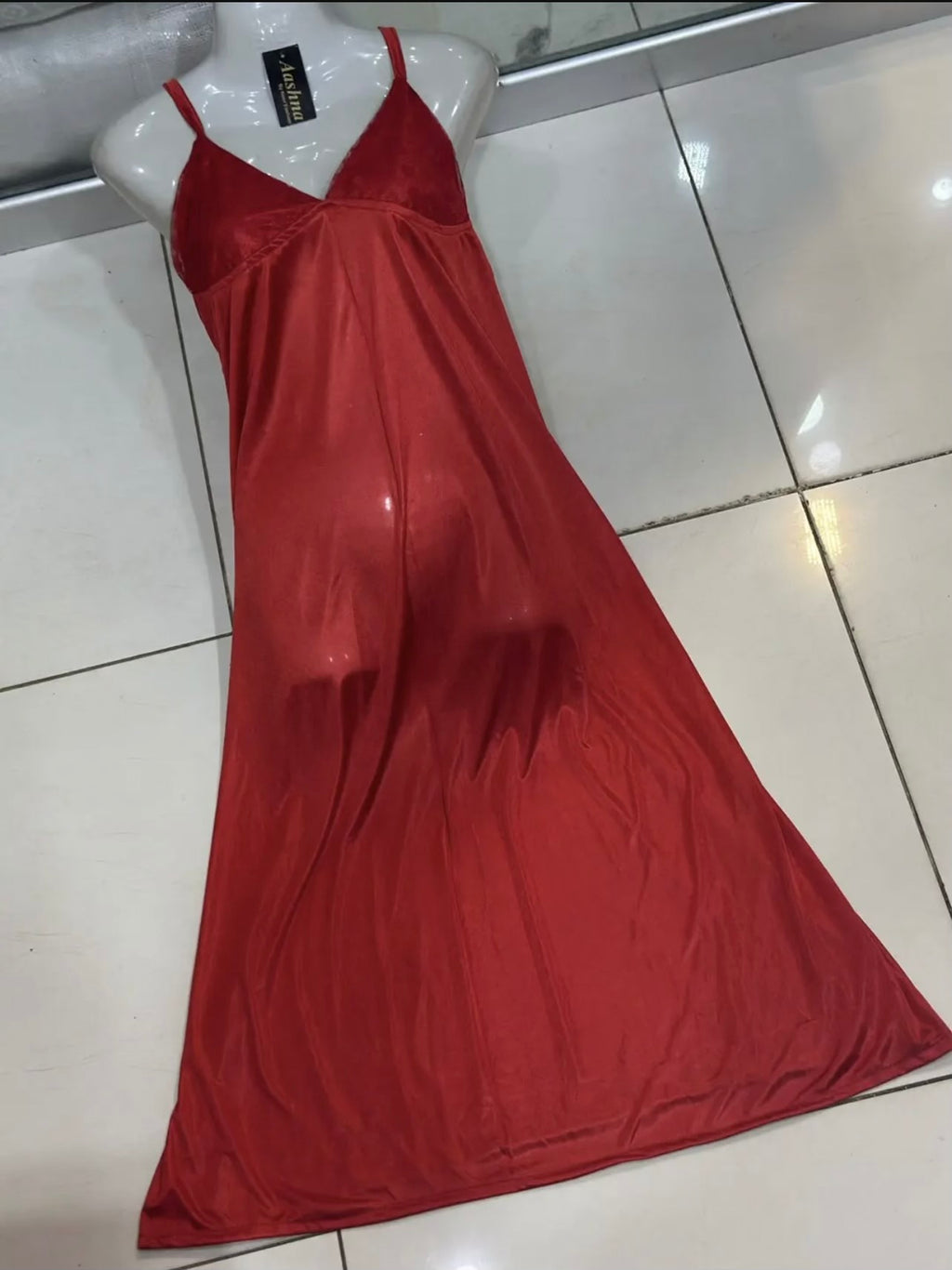 Jersey Embroidered Comfortable And Breathable Nightgown