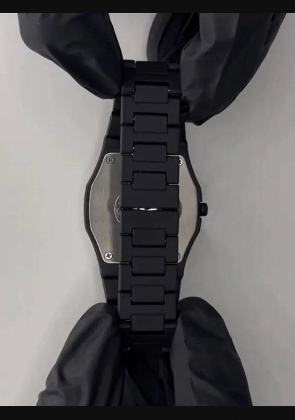 Men's Black Arabic Aura Quartz Watch Water Resistant
