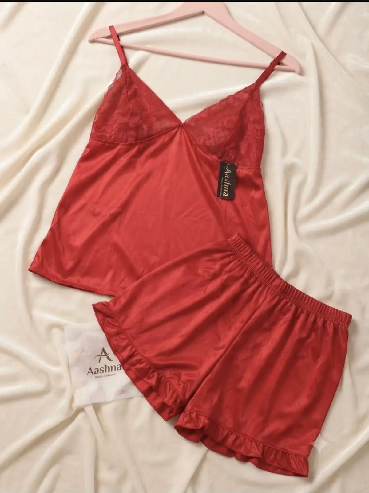 Jersey Embroidered Comfortable And Lightweight
Nightwear Set