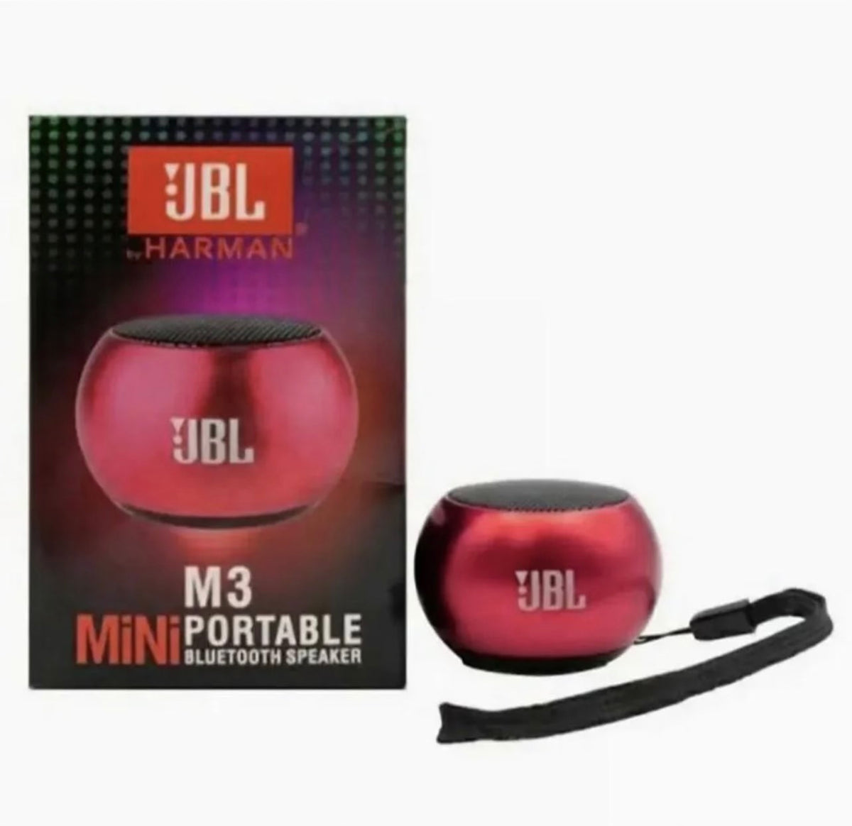 JBL M3 Mini Portable Bluetooth Speaker Red Bassful