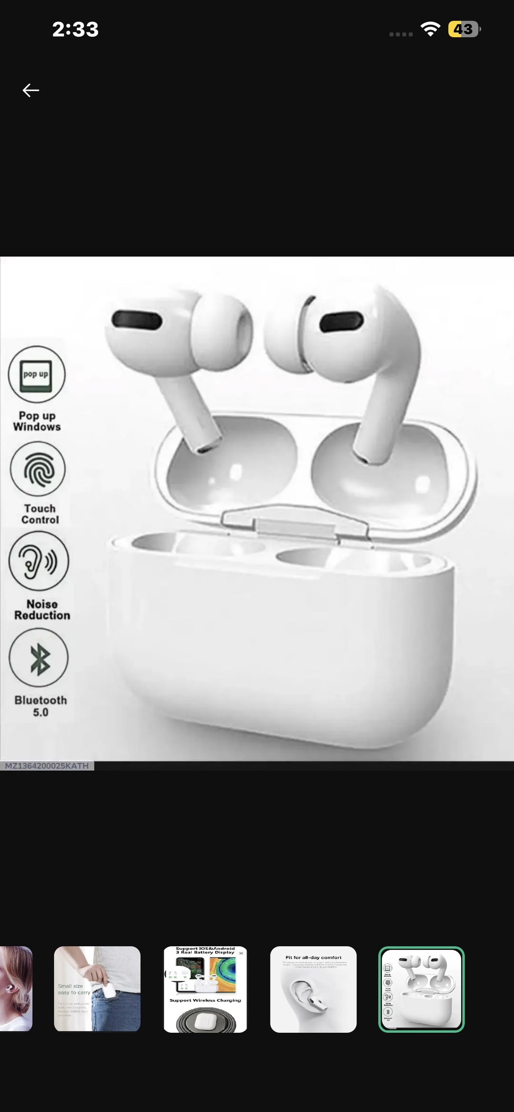 Multicolor Long-Lasting Battery With Fast Charge 4 Airpods