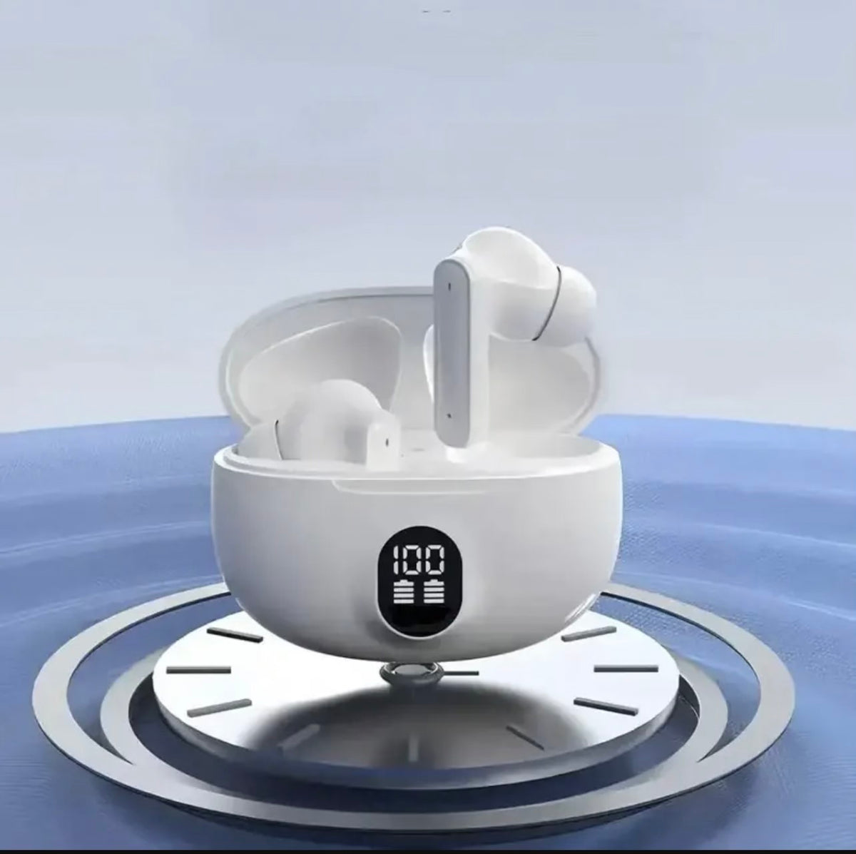 Black Long-Lasting Battery With Fast Charge 5.2 Earbuds
