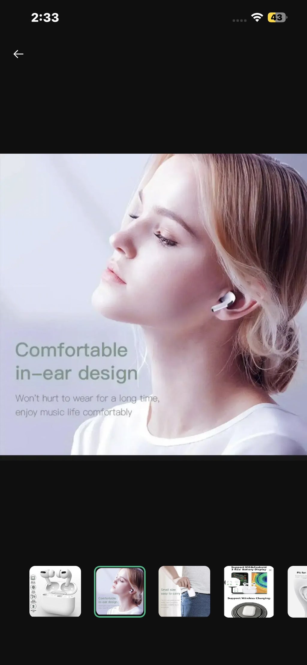 Multicolor Long-Lasting Battery With Fast Charge 4 Airpods