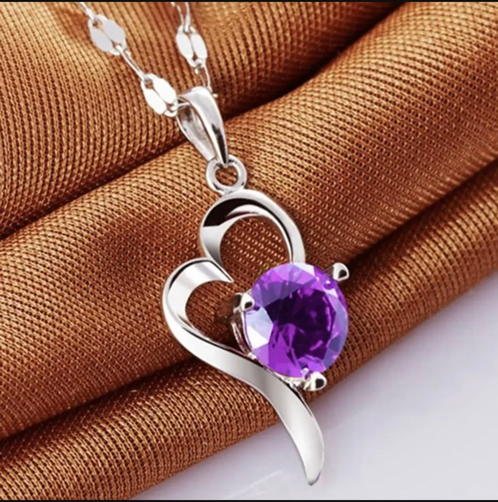 Silver Plated Korean Love Pendant Necklace for Women
