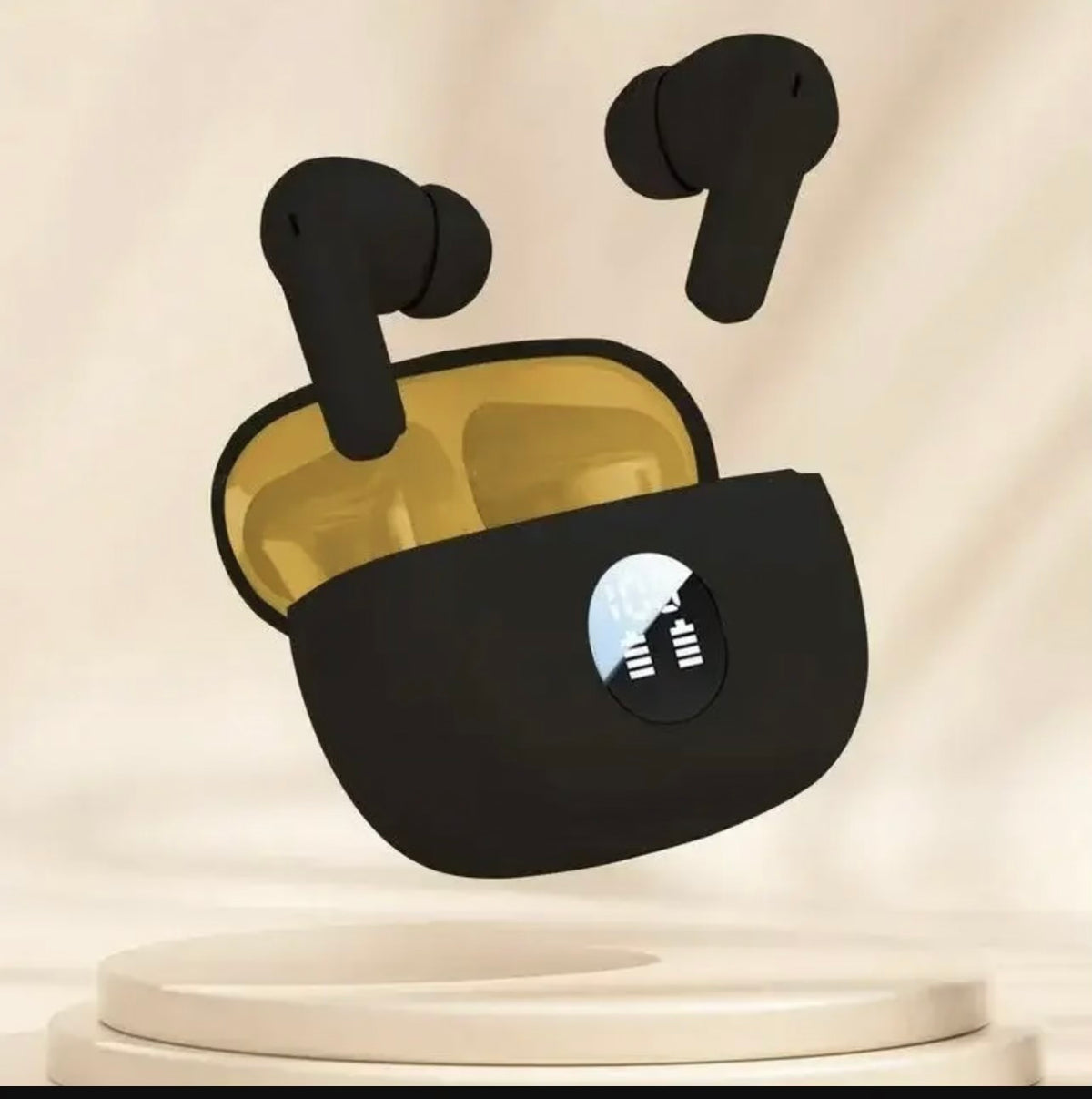 Black Long-Lasting Battery With Fast Charge 5.2 Earbuds